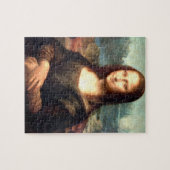 Het portret van Mona Lisa Jigzaag van Leonardo da Legpuzzel (Horizontaal)