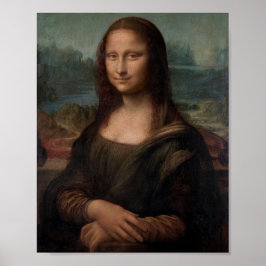 Het portret van Mona Lisa Poster van Leonardo da V