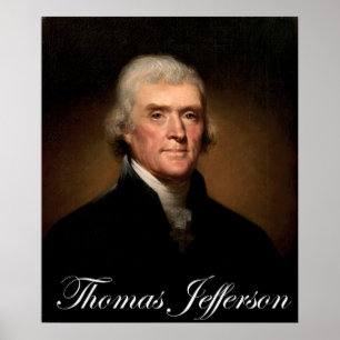 Het portret van Rembrandt Peale van Thomas Jeffers Poster