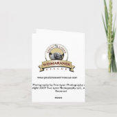 Het Portret van Weim - Zwarte & Wit Kaart (Achterkant)