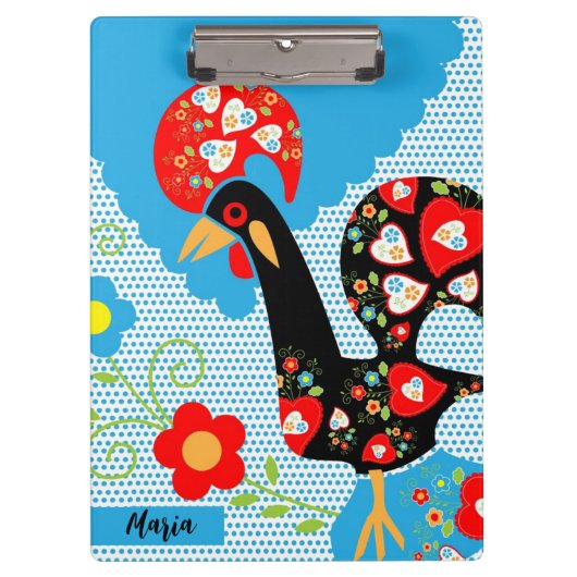 Het Portugese rooster van Barcelona Klembord (Voorkant)