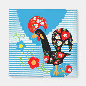 Het Portugese rooster van Barcelona Magneet (Voorkant)