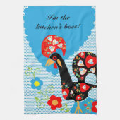 Het Portugese rooster van Barcelona Theedoek (Verticaal)