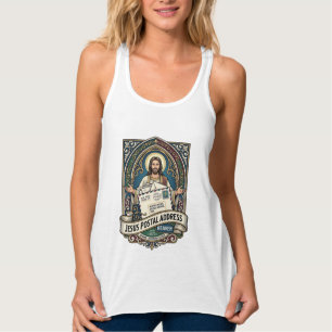 Het postadres van Jezus is de hemel Het postadres Tanktop
