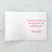 "Het posten van Flamingo"Dank u Kaart (Binnen)