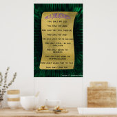 Het Poster 10 spelregels (Keuken)