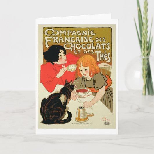 Het poster adverteren het Franse Bedrijf van Kaart (Voorkant)