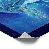 Het poster Blauwe draak van Renee Lavoie (Hoek)