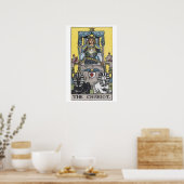 Het Poster Chariot Tarot Kaart (Keuken)