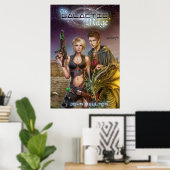 Het Poster Galactic Mage Book Hoesje (Thuiskantoor)