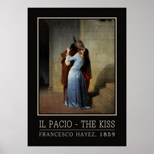 Het poster Kiss / Il Bacio art (Voorkant)