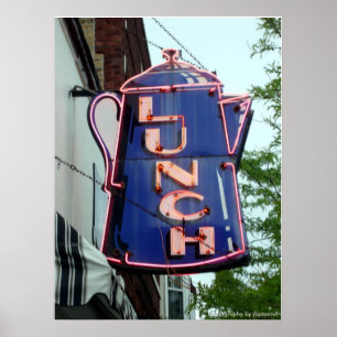 Het poster Koffiepot