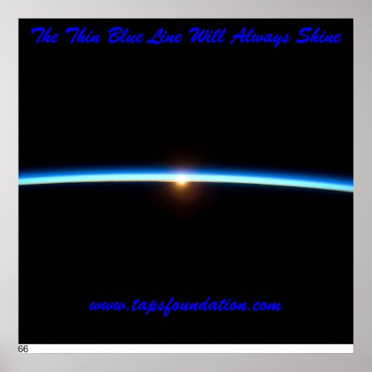 Het Poster met de dunne blauwe lijn (Voorkant)