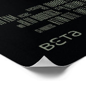 Het Poster "Mevrouw de Herfst van Zuiverheid" (Hoek)