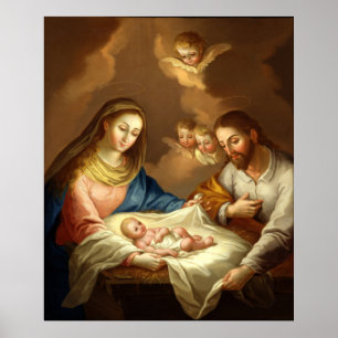 Het Poster Nativiteit Matte Fine Art