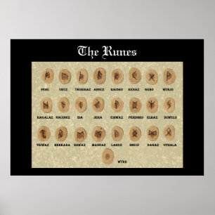 Het poster Runes