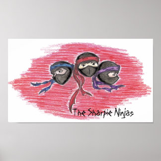 Het Poster Sharpie Ninjas logo