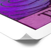 Het Poster Star Tarot Kaart Psychedelic (Hoek)