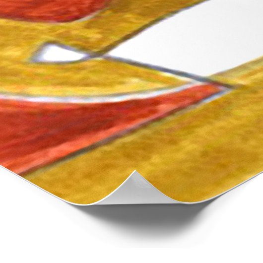 Het Poster van Bicycle Fockter Art Futebol 2014 (Hoek)