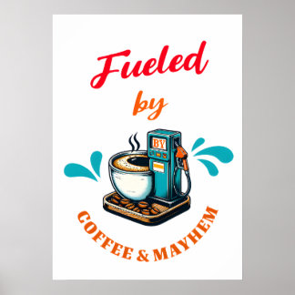 Het Poster van Coffee Mayhem