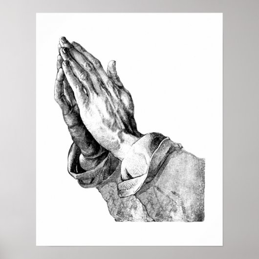 Het Poster van de Aanpassing van de Praying Hands (Voorkant)