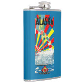 Het Poster van de Alaska Line Steamship Heupfles (Rechts)