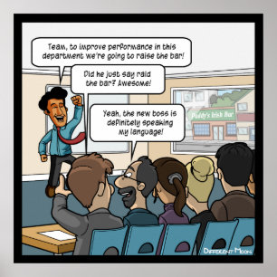 Het Poster van de Bar Funny verhogen