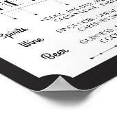 Het Poster van de Bar Masquerade Sign Wedding Rece (Hoek)