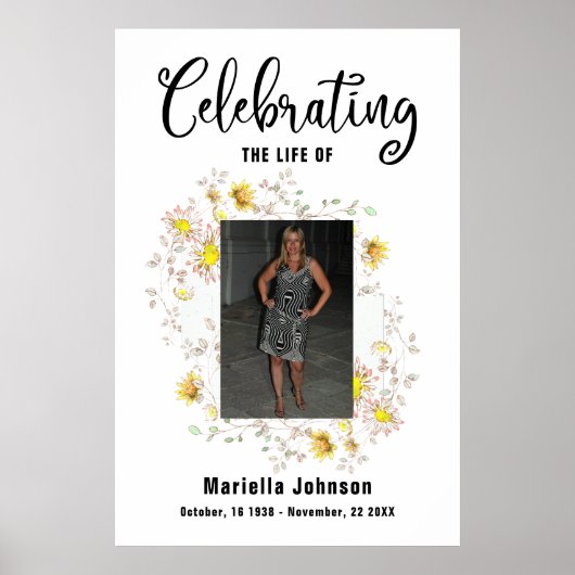 Het Poster van de begrafenis vieren (Voorkant)