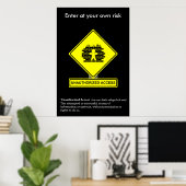 Het Poster van de Bewustmaking van de Veiligheid v (Thuiskantoor)