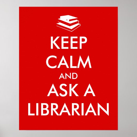 Het Poster van de bibliotheek houdt Calm Stack van (Voorkant)