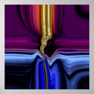 Het Poster van de Bliksem van de nacht