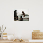 Het Poster van de Brooklyn Bridge springen (Keuken)