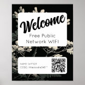 Het Poster van de Code QR van het Wachtwoord QR va (Voorkant)