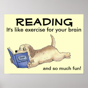 Het Poster van de Dog van de Lezing