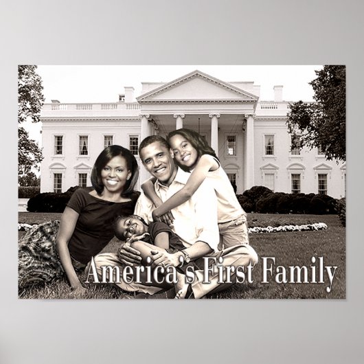 Het Poster van de eerste familie van Amerika (Voorkant)