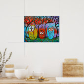 Het Poster van de familie Owl (Keuken)