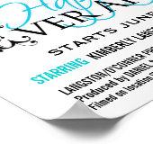 Het Poster van de Film van het huwelijk - gelukkig (Hoek)