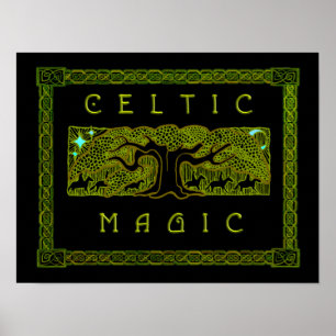 Het Poster van de grote bomen