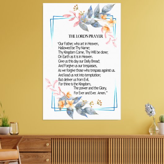 Het Poster van de Heer Canvas Afdruk (Insitu (Woonkamer))