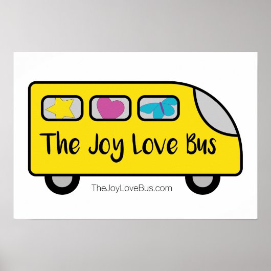 Het Poster van de Joy Love Bus (Voorkant)
