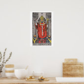 Het Poster van de Kaart Hierophant Tarot (Keuken)