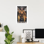 Het Poster van de Kaart van Devil Tarot (Thuiskantoor)