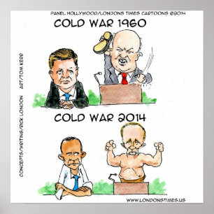 Het Poster van de koude oorlog in Oekraïne en de V