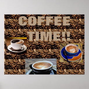 HET POSTER VAN DE KUNST VAN DE BOON VAN DE KOFFIE