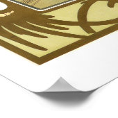 Het Poster van de Kunst van de Nieuwe Veertiende R (Hoek)