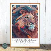 Het Poster van de leeuw van Juda heeft de overhand