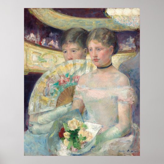 Het Poster van de Loge - Mary Cassatt Fine Art (Voorkant)