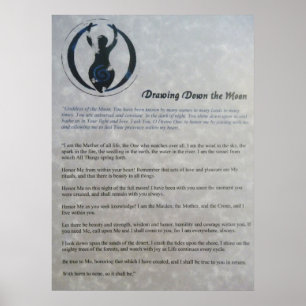 Het Poster van de maan tekenen