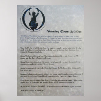 Het Poster van de maan tekenen